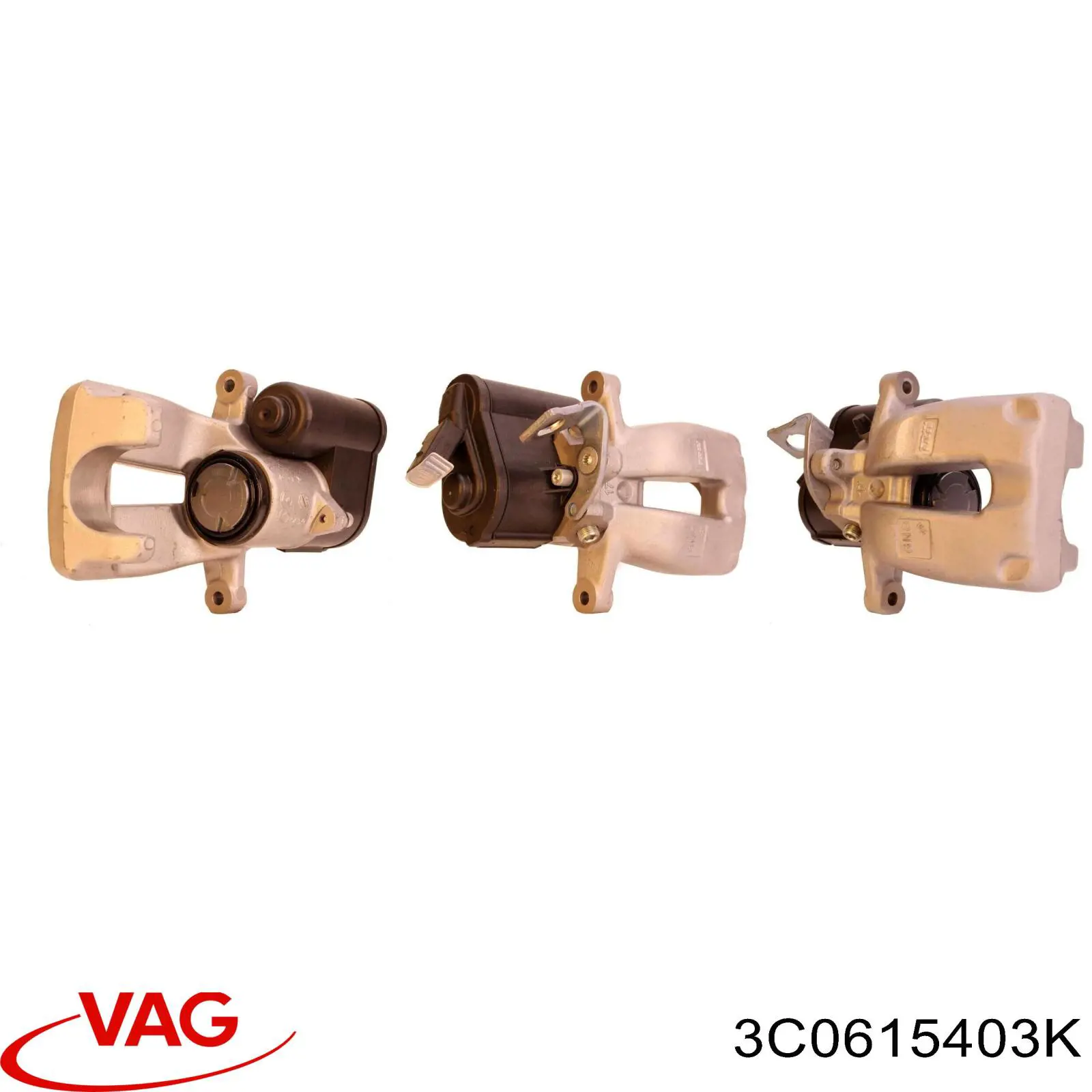 3C0615403K VAG pinza de freno trasero derecho