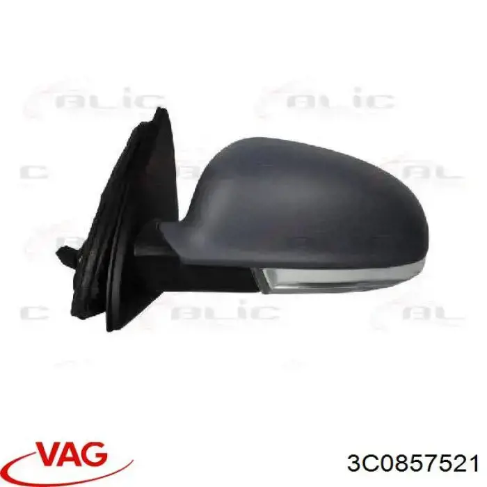 3C0857521 VAG cristal de espejo retrovisor exterior izquierdo