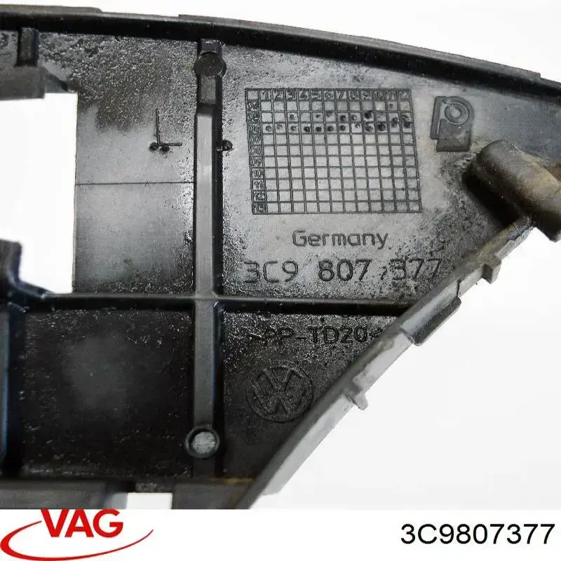  Soporte de guía para parachoques trasero, izquierda para Volkswagen Passat B6, 3C5