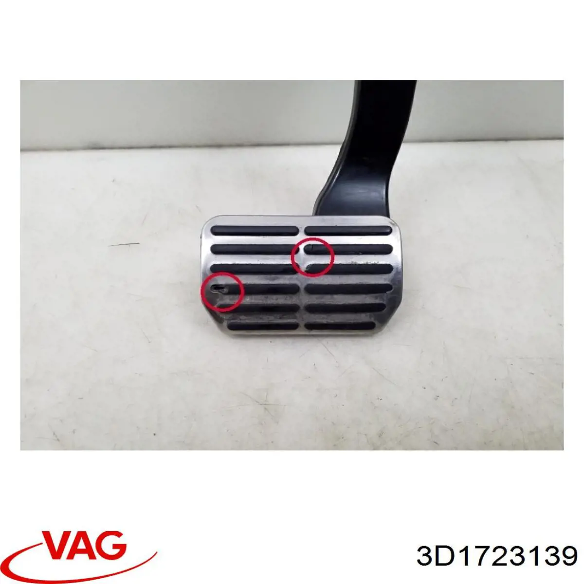 3D1723139 VAG pedal de freno