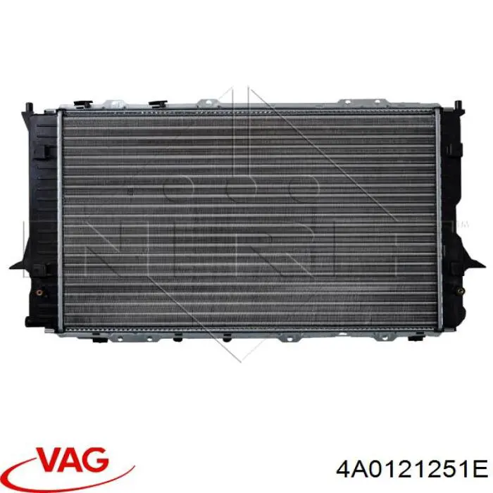 4A0 121 251 E VAG radiador refrigeración del motor