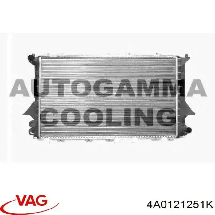 4A0121251K VAG radiador refrigeración del motor