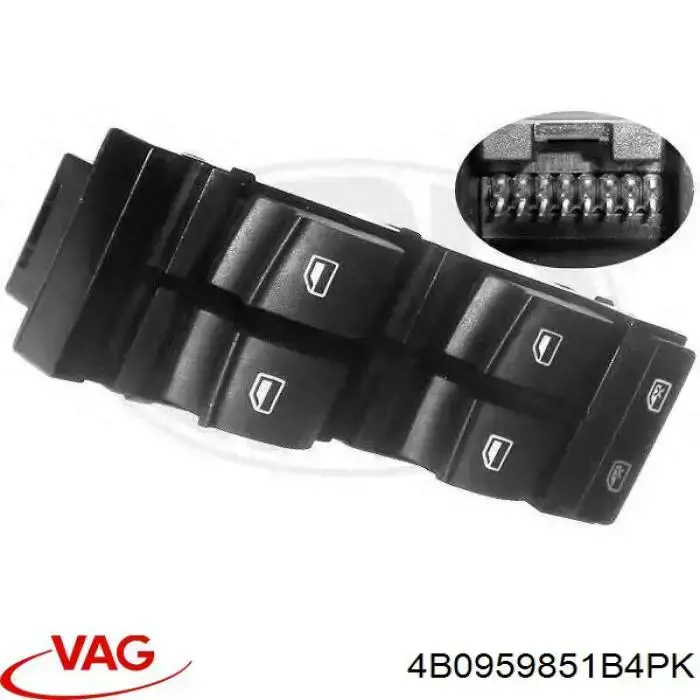 4B0959851B4PK VAG unidad de control elevalunas delantera izquierda