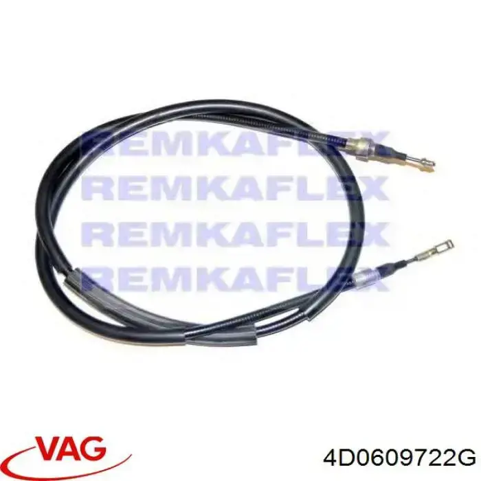 4D0609722G VAG cable de freno de mano trasero derecho