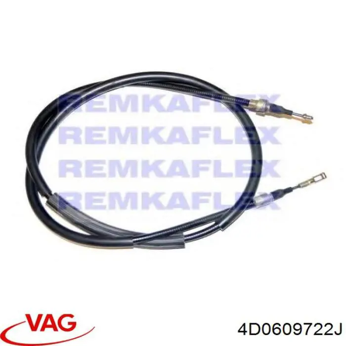 4D0609722J VAG cable de freno de mano trasero derecho