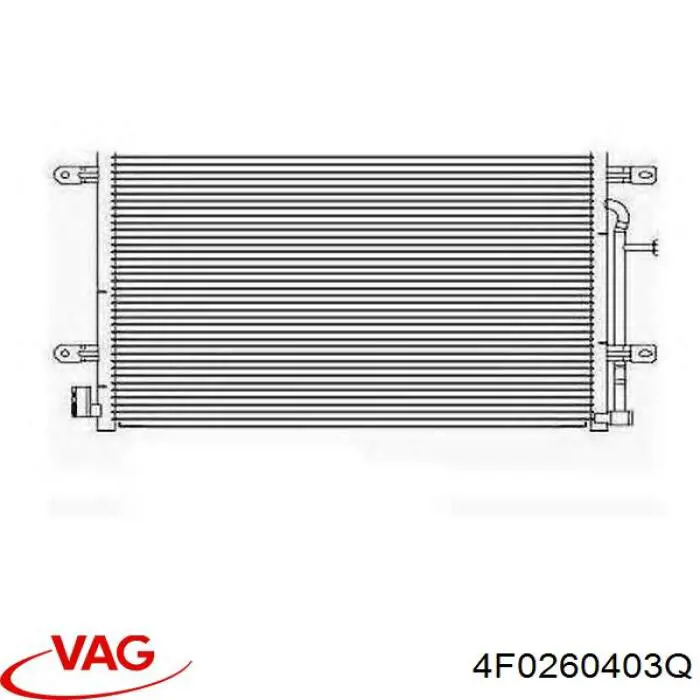 4F0260403Q VAG condensador aire acondicionado