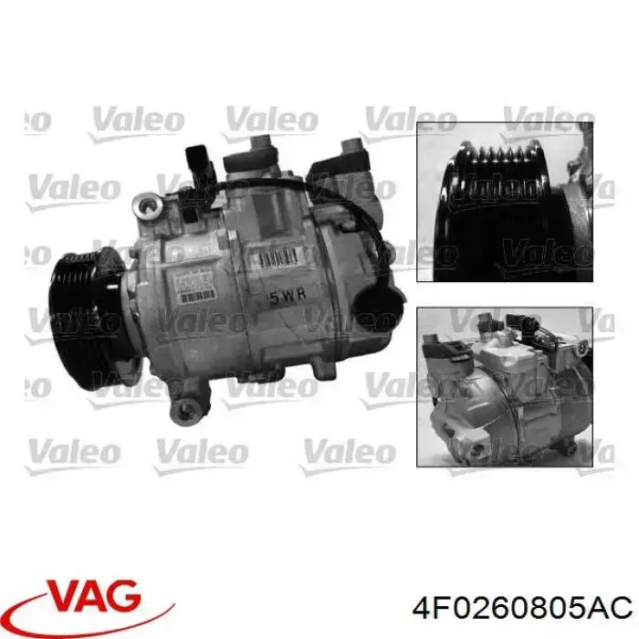 4F0260805AC VAG compresor de aire acondicionado