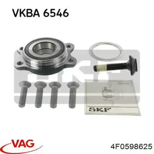 4F0598625 VAG cojinete de rueda delantero/trasero