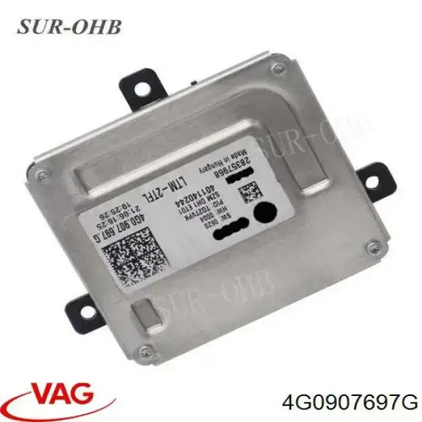 4G0907697G VAG modulo de control de faros (ecu)