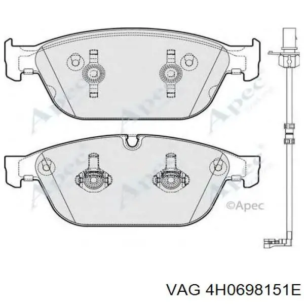 4H0698151E VAG pastillas de freno delanteras