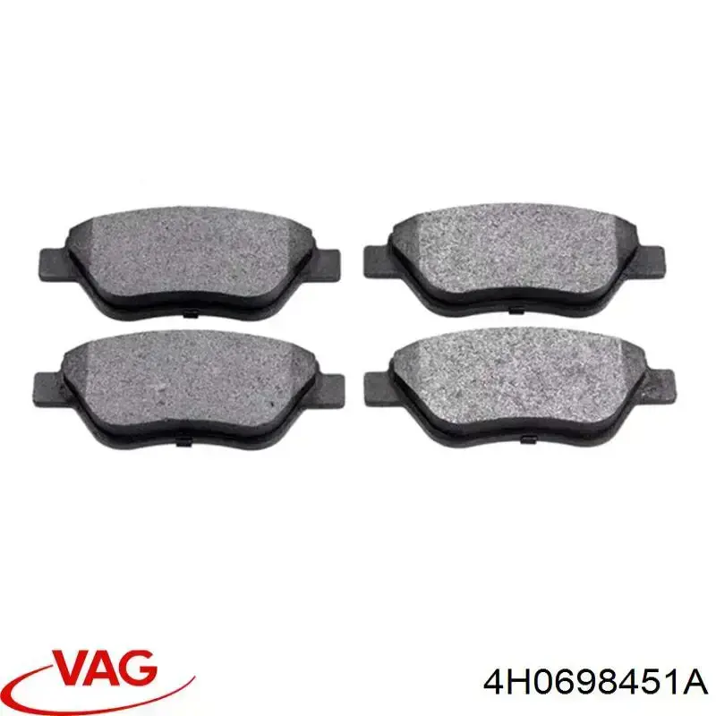 4H0698451A VAG pastillas de freno traseras