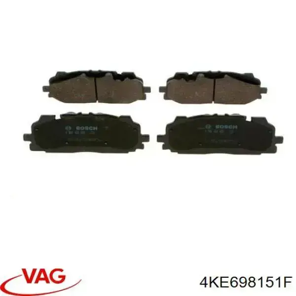 4KE698151F VAG pastillas de freno delanteras