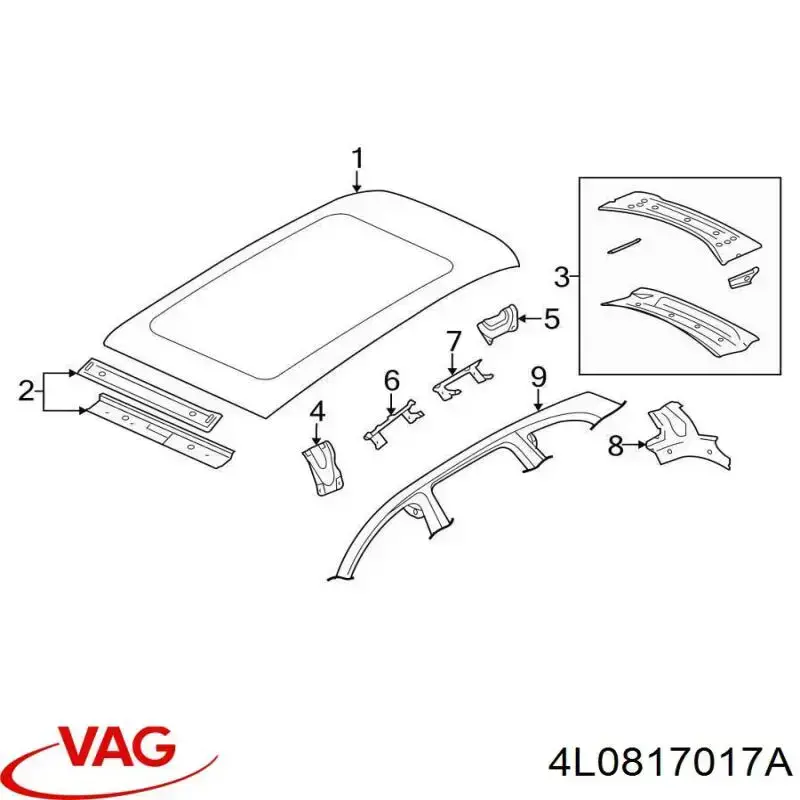  Techo para Audi Q7 4LB