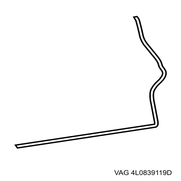  Junta de puerta trasera izquierda (en carrocería) para Audi Q7 4LB