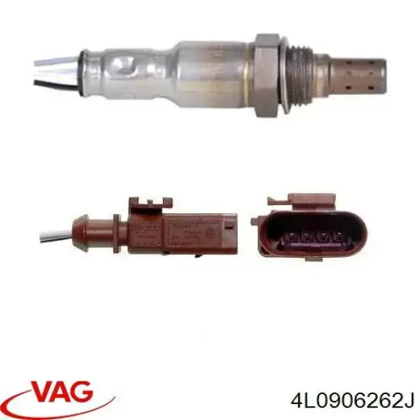 4L0906262J VAG sonda lambda, sensor de oxígeno despues del catalizador izquierdo