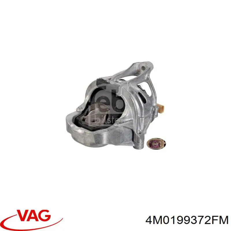 4M0199372FM VAG soporte de motor derecho