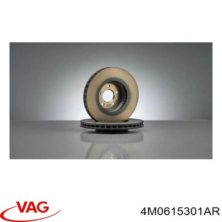 4M0615301AR VAG freno de disco delantero