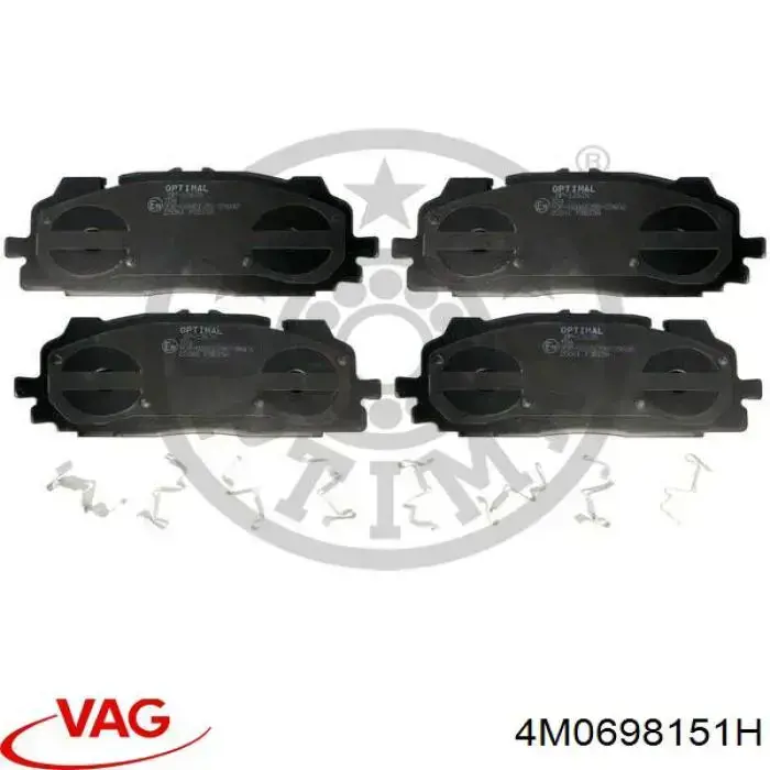 4M0698151H VAG pastillas de freno delanteras