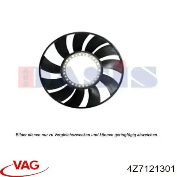  Rodete ventilador, refrigeración de motor para Audi A6 4BH