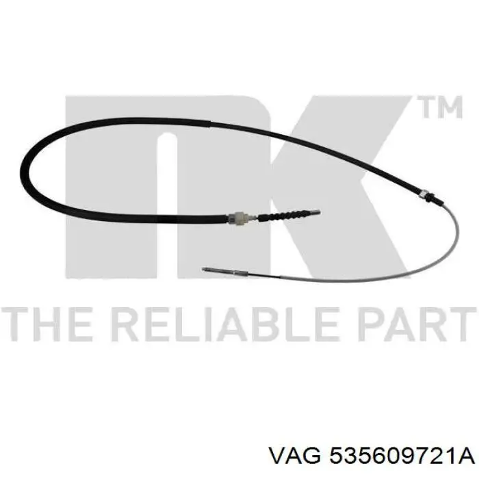 535609721A VAG cable de freno de mano trasero derecho/izquierdo