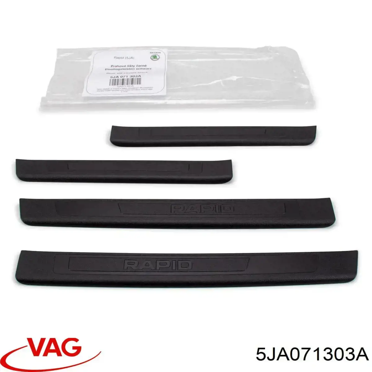  Juego de listones de acceso interior, 4 piezas para Skoda Rapid NH3, NK3, NK6