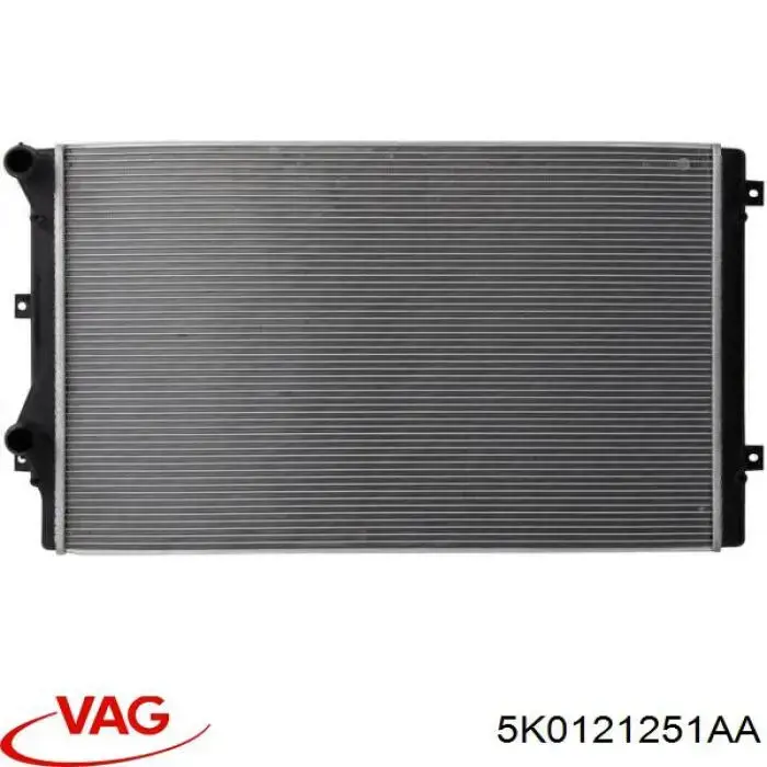 5K0121251AA VAG radiador refrigeración del motor