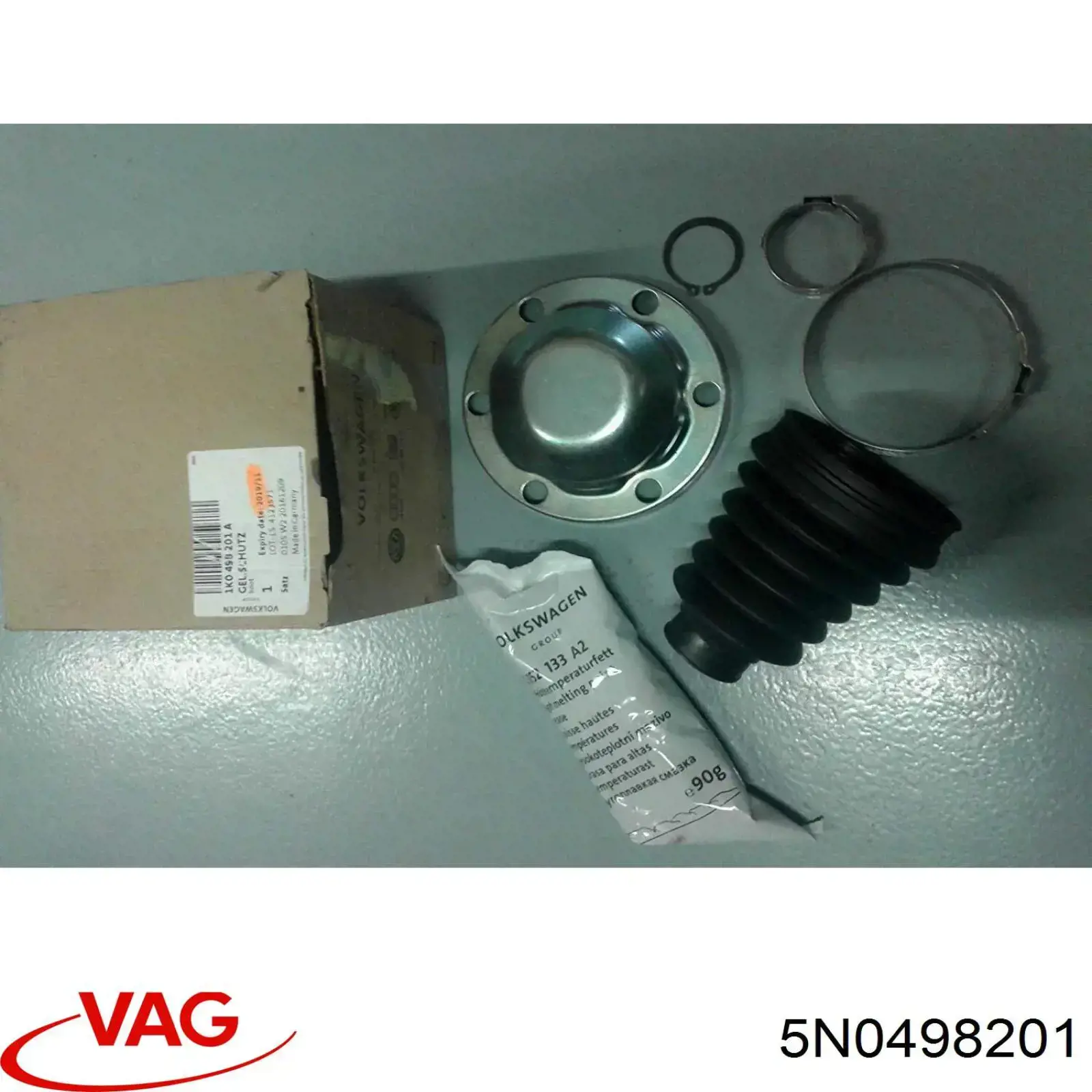 5N0498201 VAG fuelle, árbol de transmisión delantero interior