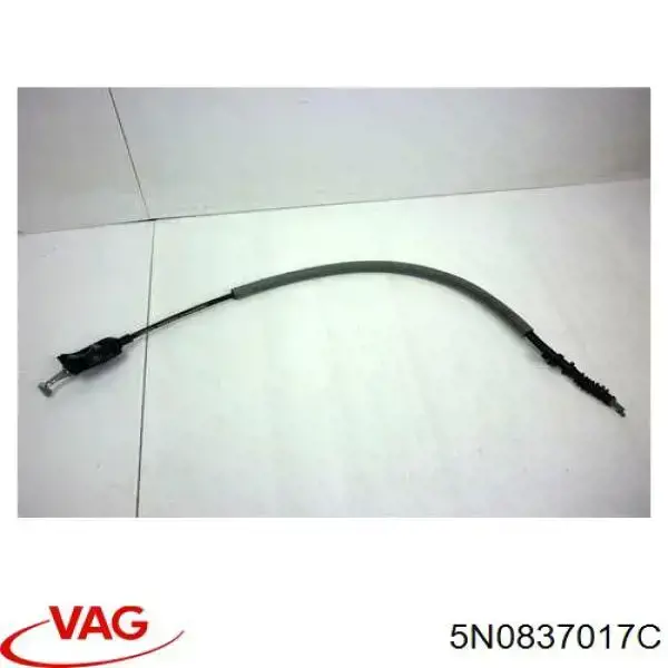 5N0837017C VAG cable de accionamiento, desbloqueo de puerta delantera