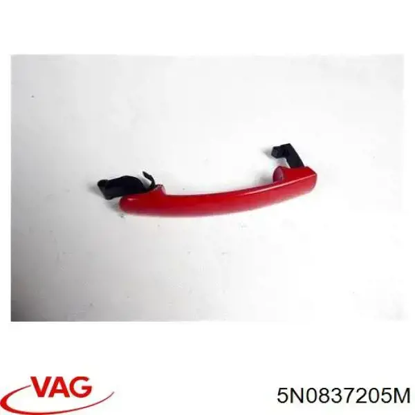 5N0837205M VAG tirador de puerta exterior derecho delantero/trasero