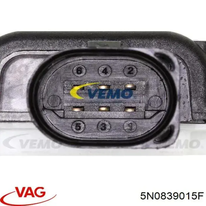 5N0839015F VAG cerradura de puerta trasera izquierda