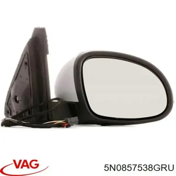 5N0857538GRU VAG superposicion(cubierta De Espejo Retrovisor Derecho)