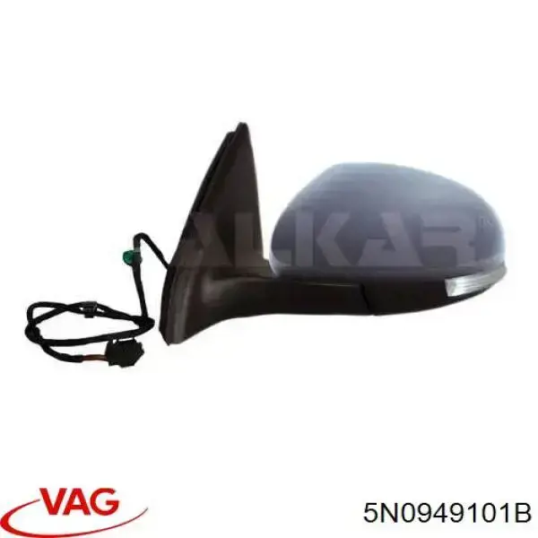 5N0949101B VAG luz intermitente de retrovisor exterior izquierdo