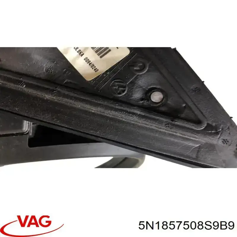 5N1857508S9B9 VAG espejo retrovisor derecho