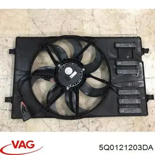  Ventilador (rodete +motor) refrigeración del motor con electromotor completo para Volkswagen Touran 1 