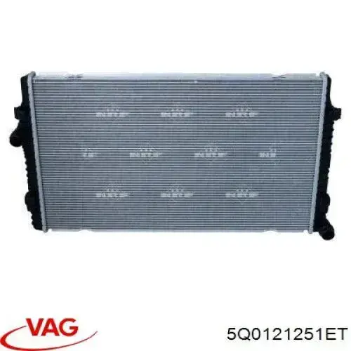 5Q0121251ET VAG radiador refrigeración del motor