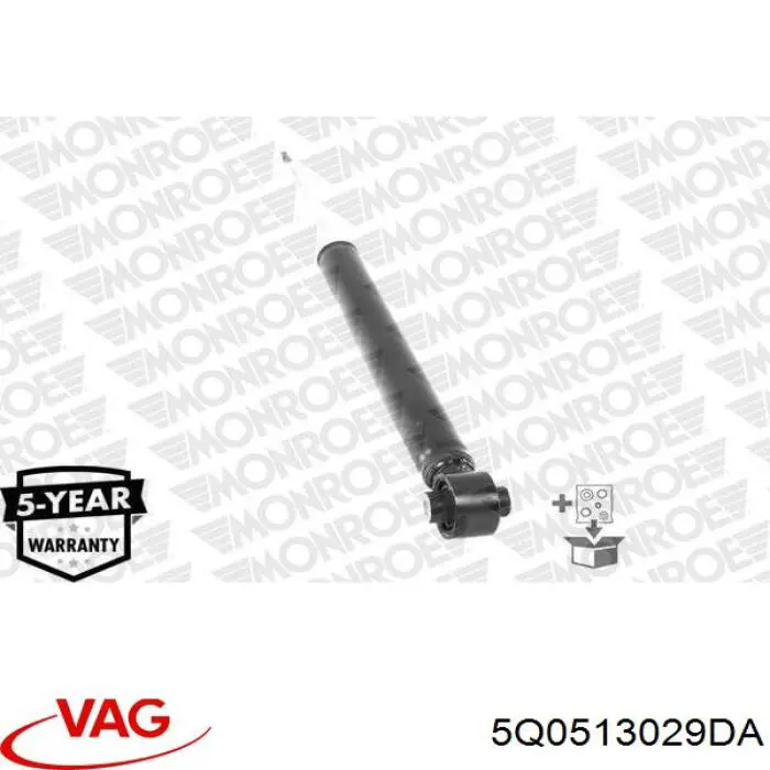 5Q0513029DA VAG amortiguador trasero