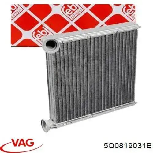 5Q0819031B VAG radiador de calefacción