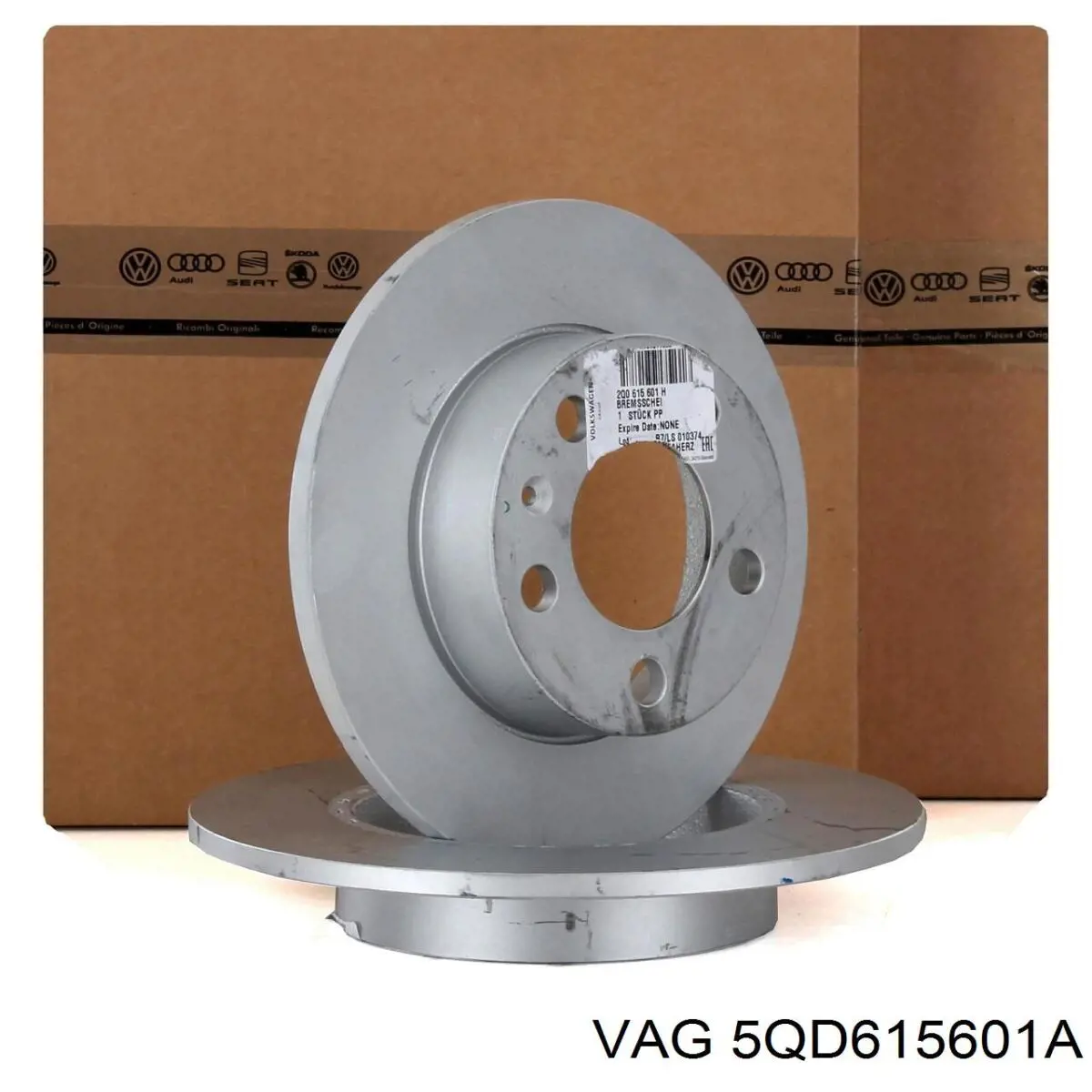 5QD615601A VAG disco de freno trasero