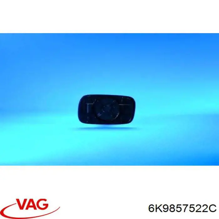 6K9857522C VAG cristal de espejo retrovisor exterior derecho