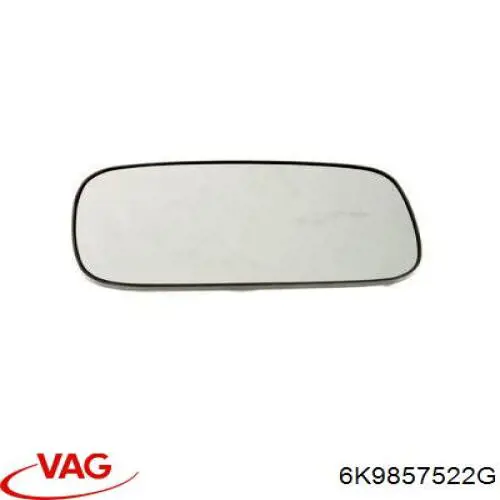 6K9857522G VAG cristal de espejo retrovisor exterior derecho