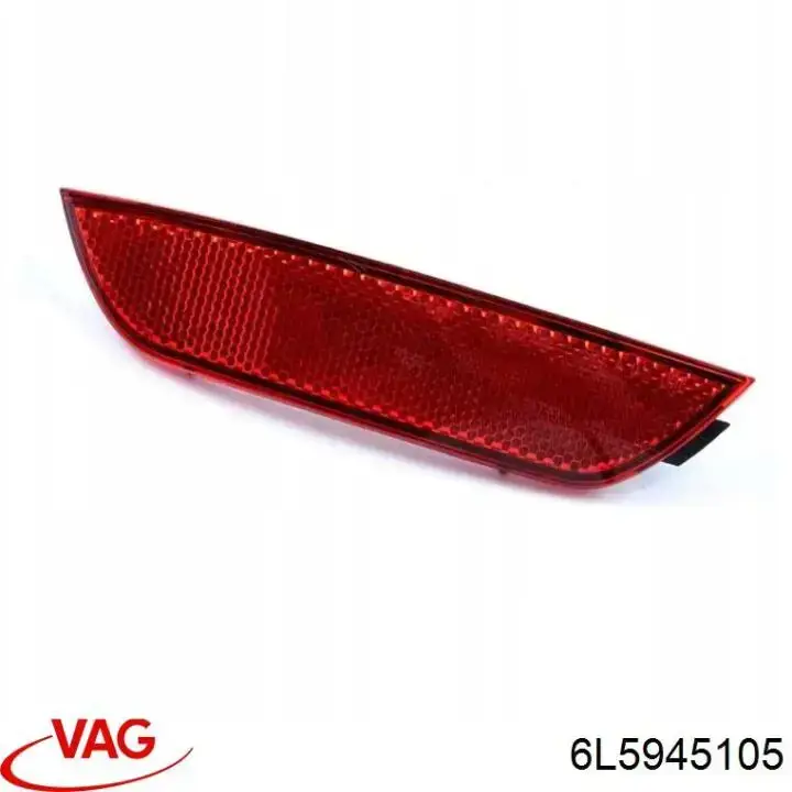  Reflector, parachoques trasero, izquierdo para Seat Ibiza 3 