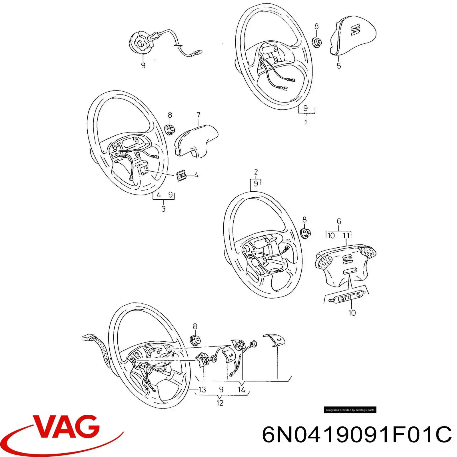  Volante para Volkswagen Caddy 2 