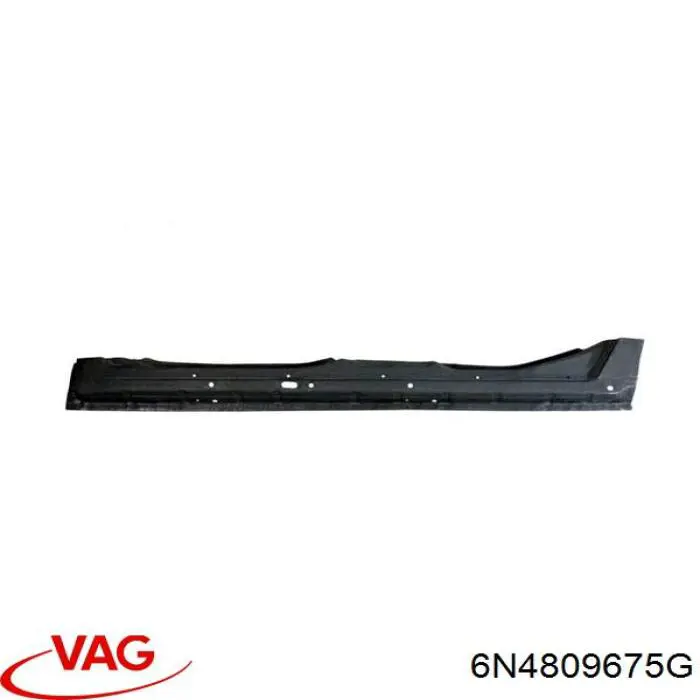 6N4809675G VAG chapa de acceso izquierda