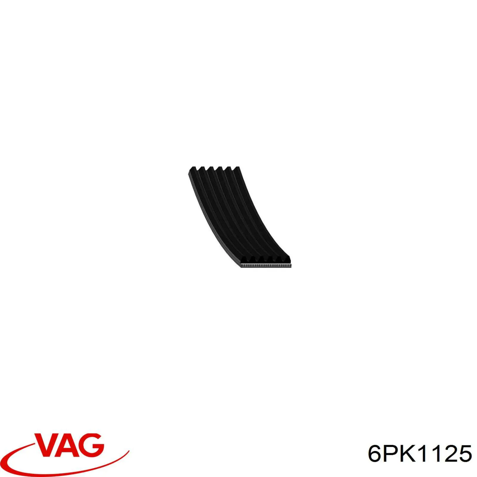 6PK1125 VAG correa trapezoidal