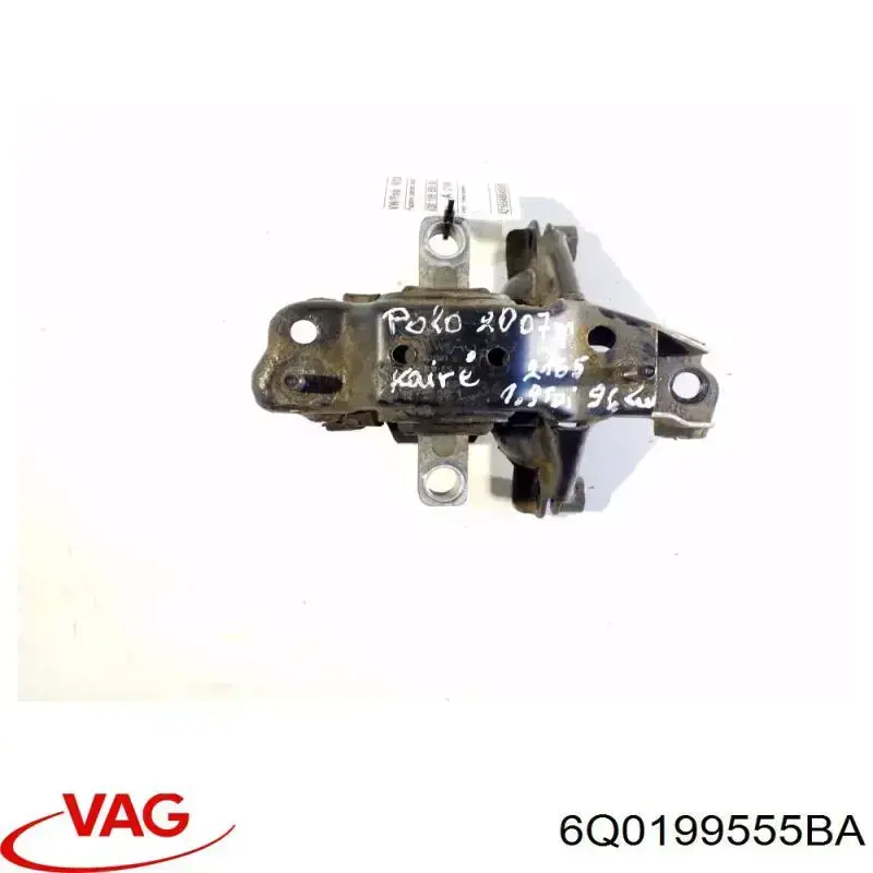 6Q0199555BA VAG soporte, motor izquierdo, trasero