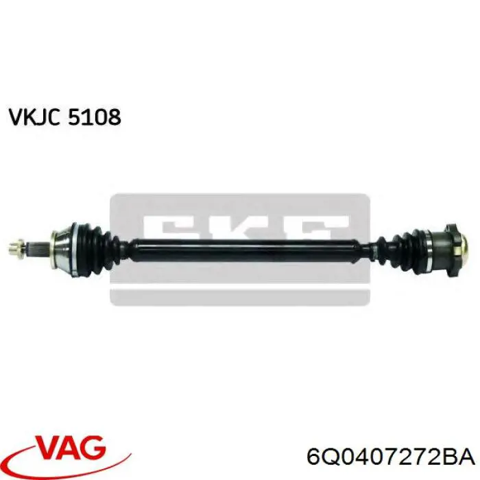 VKJC 5108 SKF árbol de transmisión delantero derecho