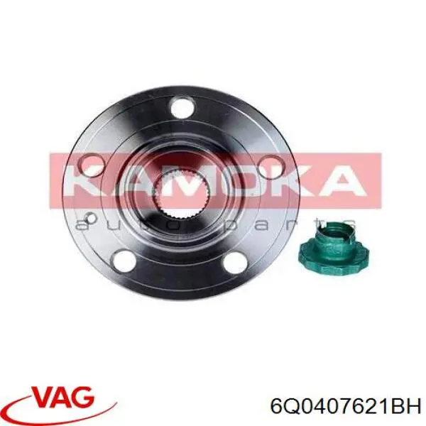 6Q0407621BH VAG cubo de rueda delantero