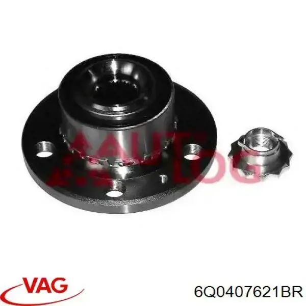 6Q0407621BR VAG cubo de rueda delantero