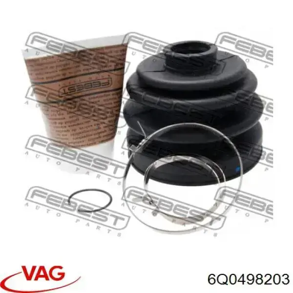 6Q0498203 VAG fuelle, árbol de transmisión delantero exterior