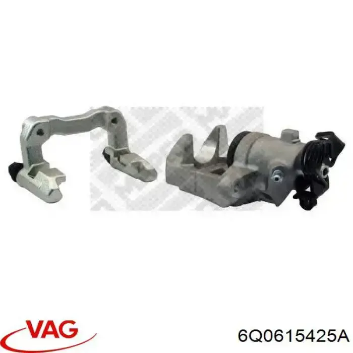 6Q0615425A VAG soporte, pinza de freno trasera